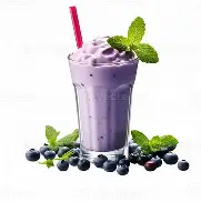 Black current milk shake
