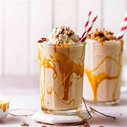 Butterscotch milkshakes