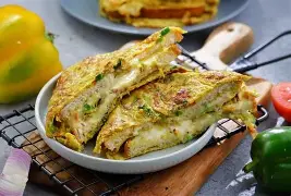 Chicken Bread Omelette