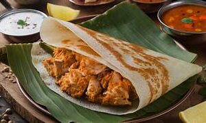 Chicken masala dosa