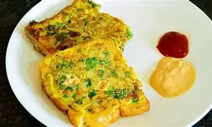 Bread Omelette chicken
