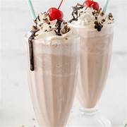 Chocolate milkshakes